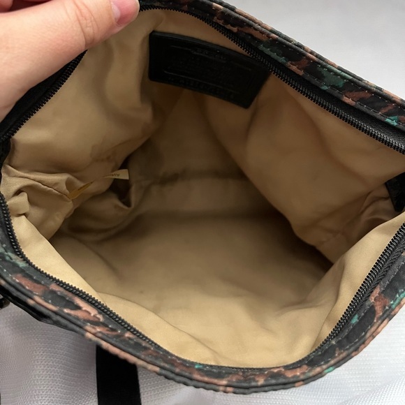 *SOLD* Coach Ocelet Leopard Print File Nylon Crossbody Bag F77479 - Picture 4 of 10